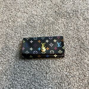 Louis Vuitton monogram multicolor‎ 4 noir key holder wallet